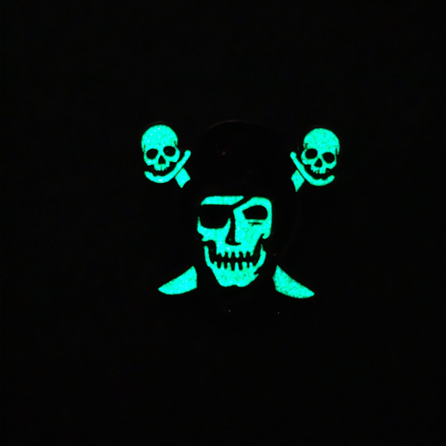 Skully Raider - Black Glitter