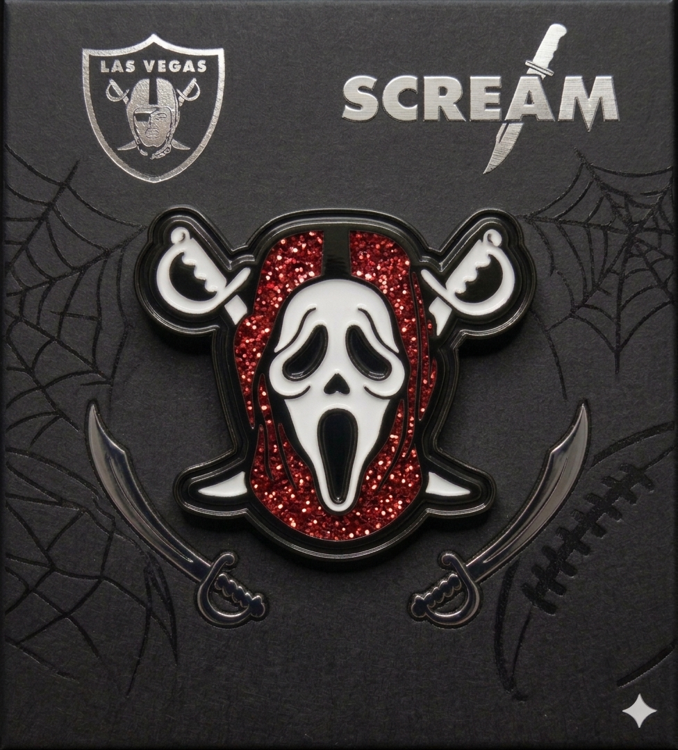 Scream Raider Enamel Pin + Glow (Red)