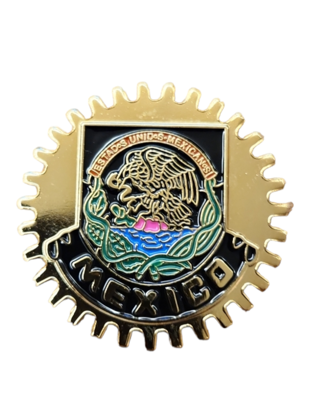 Mexico Badge Pin – Gold