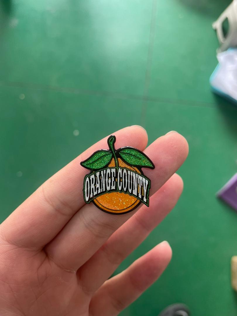 Orange County Pin – Limited Edition Black Metal