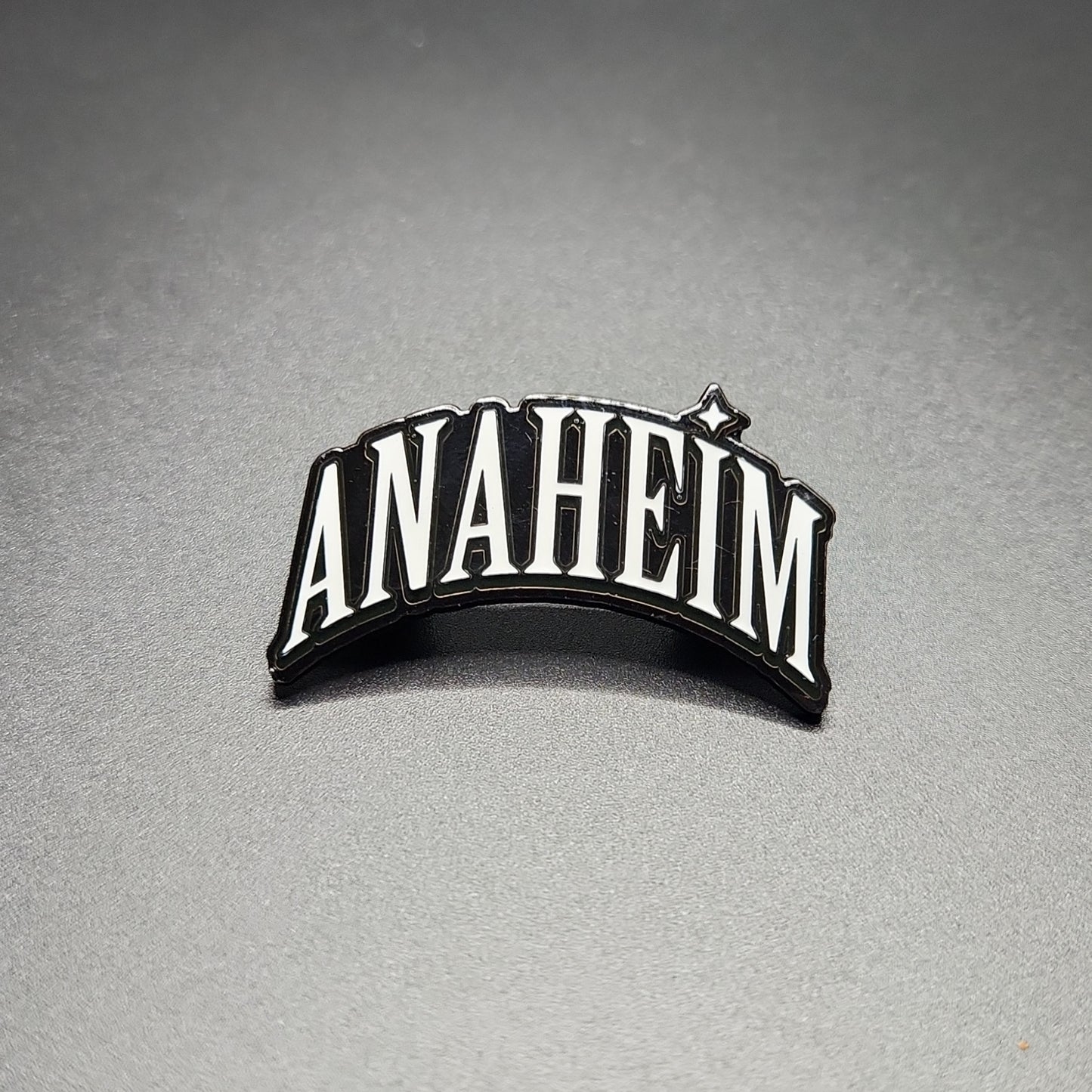 ANAHEIM - BLACK METAL + WHITE LETTERS