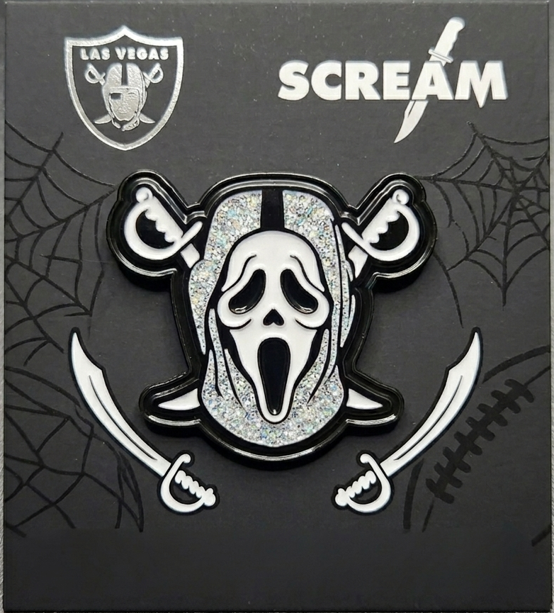 Scream RaiderEnamel Pin + Glow (Silver)