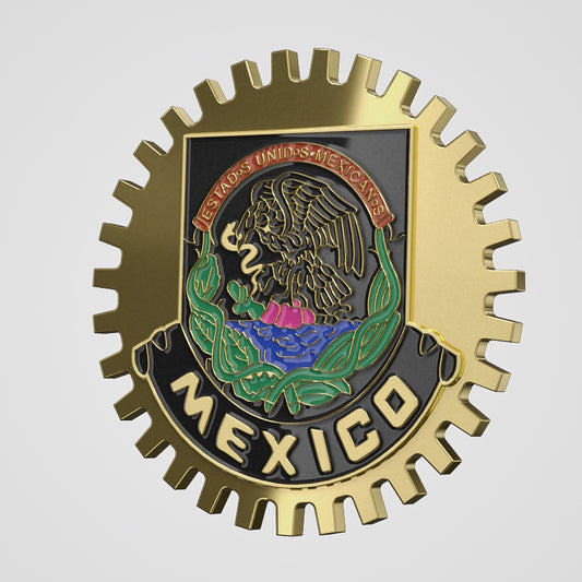 MEXICO BADGE - GOLD