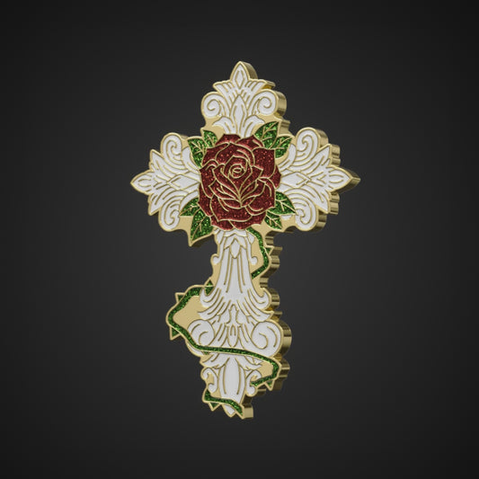 White Cross + Rose