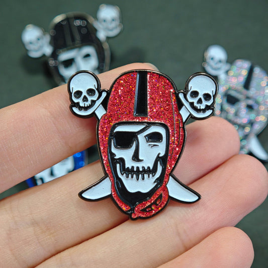 Skully Raider - Red Glitter "Pre-Order"