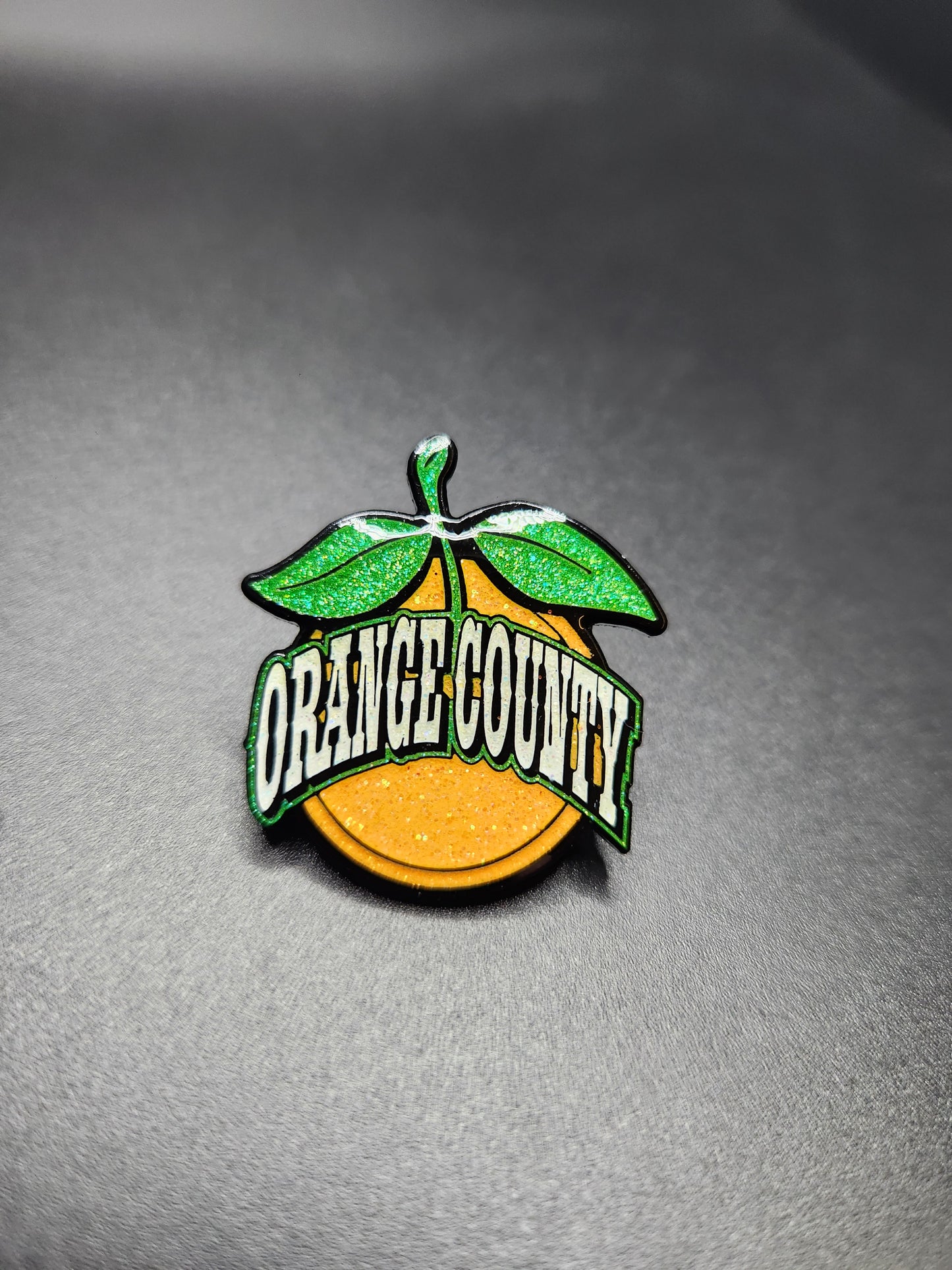 Orange County Pin – Limited Edition Black Metal