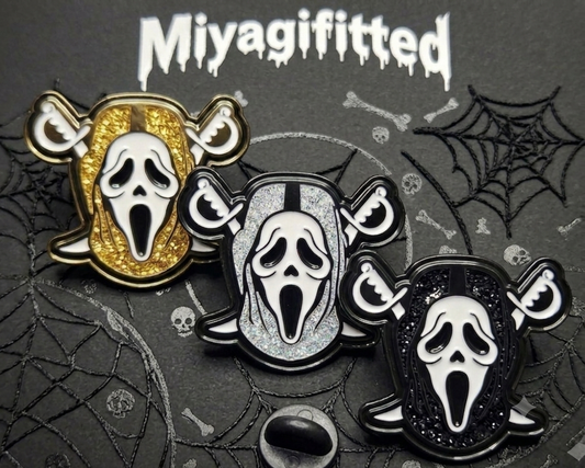 Scream Raider Enamel Pin 👻☠️ "3PACK" Plus 1 Mystery Color