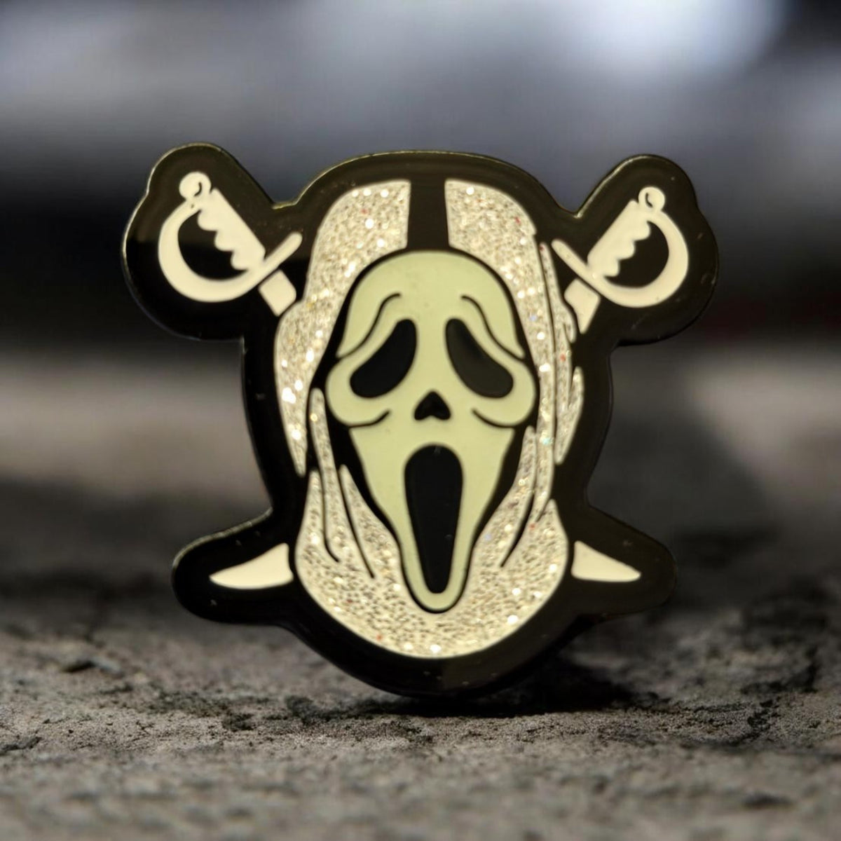 Scream Raider Enamel Pin + Glow - Set of 4 pins + one extra colorway