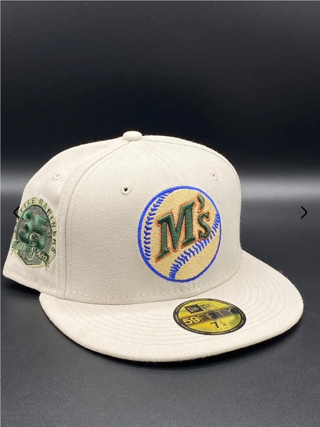 Seattle Mariners “Money Ms” Fitted Hat 7 5/8