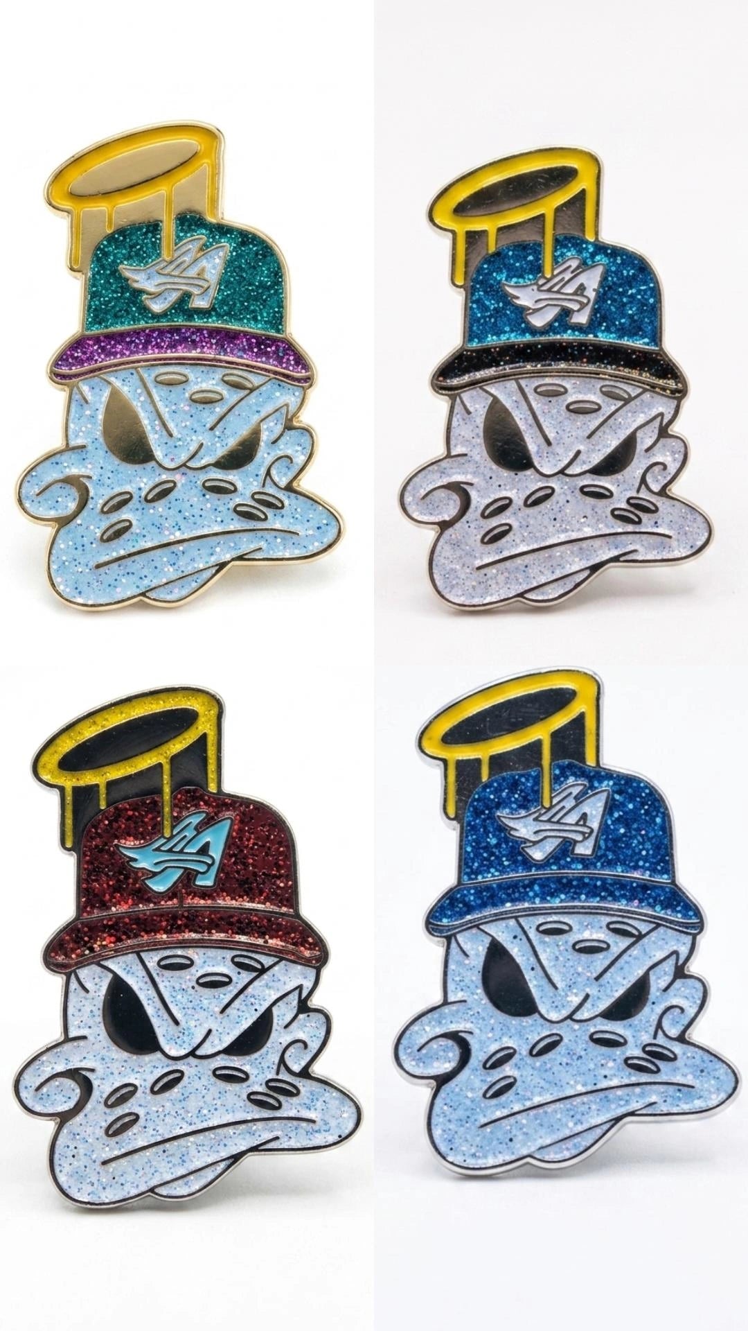 🦆 Cross Check Ducks Collection – 4 Pin Set + 1 free colorway