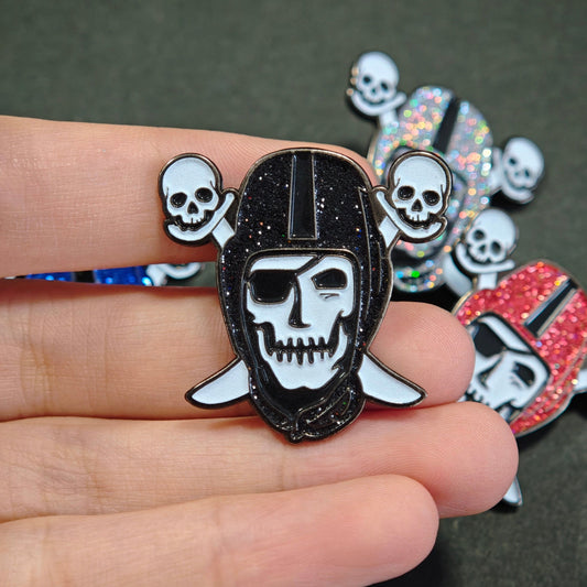 Skully Raider - Black Glitter "Pre-Order"