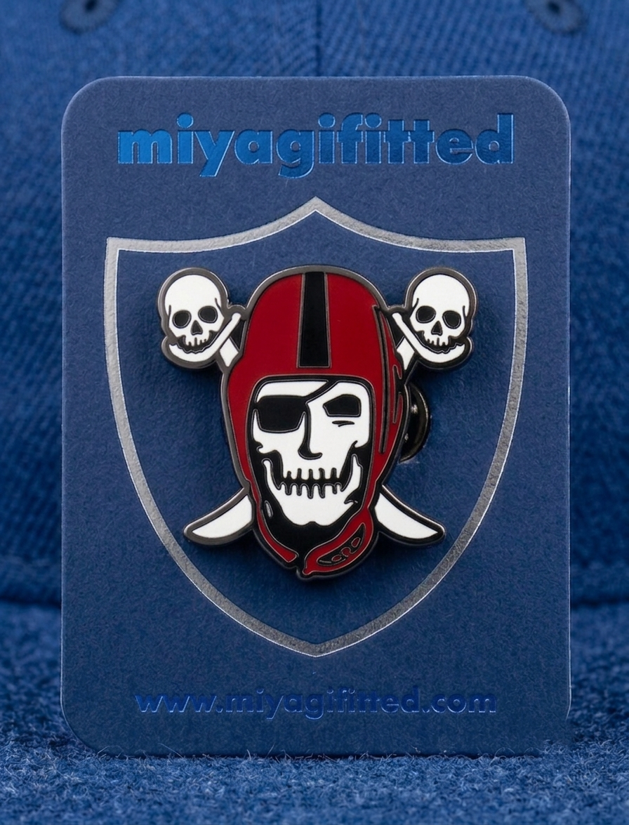 Skull Raider Enamel Pin 🏴‍☠️ "3PACK" Plus 1 Mystery Color "Pre-Order"